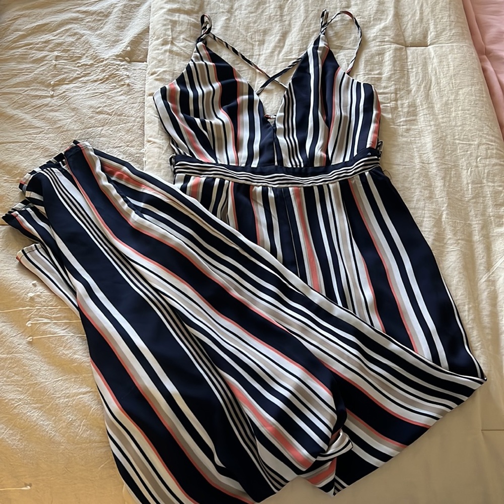 Papaya MultiColor Striped Jumpsuit
